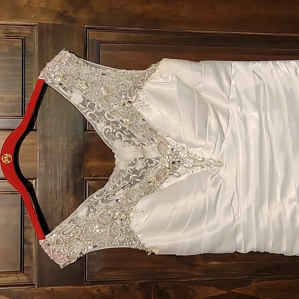 Sparkling rhinestone wedding gown